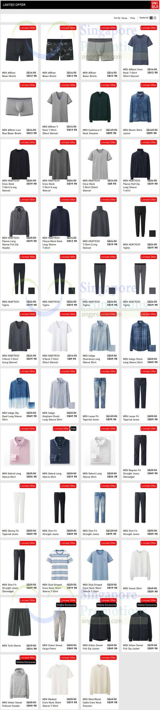 (Est till 4 Jan) Men Limited Offers