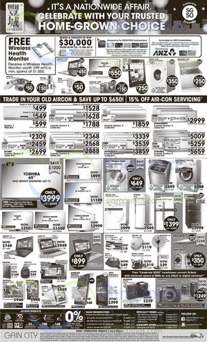 Featured image for Gain City Electronics, TVs, Washers, Digital Cameras & Other Offers 27 Dec 2014