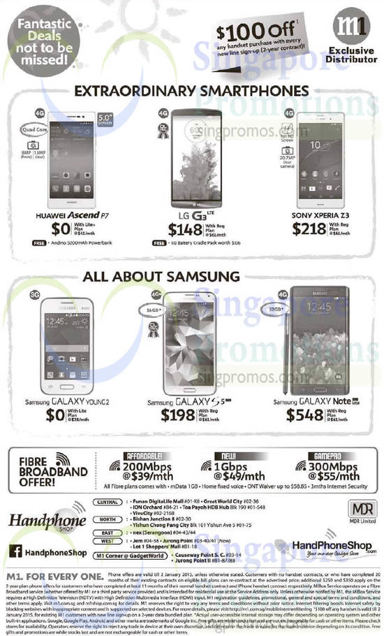 Handphone Shop Huawei Ascend, LG G3, Sony Xperia Z3, Samsung Galaxy Young 2, S5, Note Edge