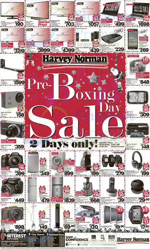 Featured image for (EXPIRED) Harvey Norman Pre-Boxing Day Sale Offers 25 – 26 Dec 2014