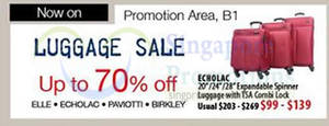 Featured image for (EXPIRED) Isetan Up To 70% Off Luggage Sale @ Isetan Orchard 1 Dec 2014