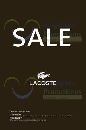 Featured image for (EXPIRED) Lacoste SALE 19 Dec 2014