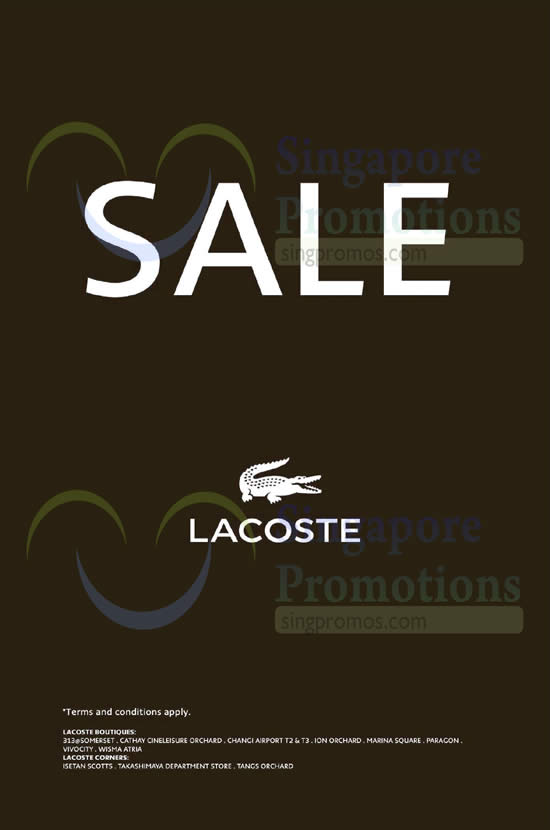 Lacoste takashimaya sale