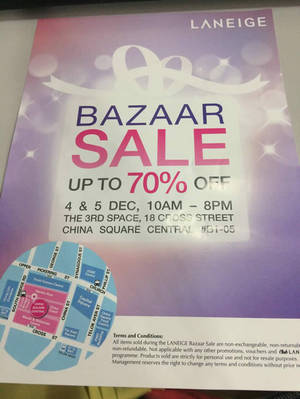 Featured image for (EXPIRED) Laneige Bazaar Sale 4 – 5 Dec 2014