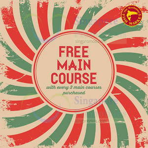 Featured image for (EXPIRED) Manhattan Fish Market Free Main Course Promo 17 – 30 Dec 2014