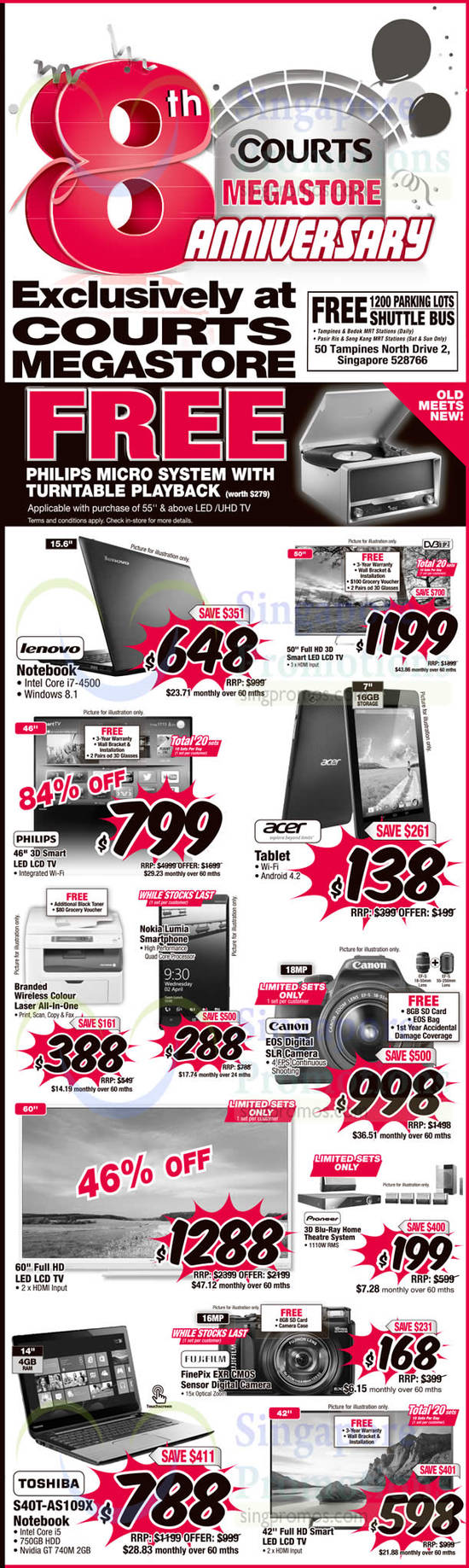 Megastore Notebooks, TVs, Mobile Phones, Digital Cameras, Lenovo, Acer, Fujifilm, Toshiba