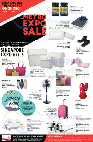 Featured image for (EXPIRED) Metro Expo Sale @ Singapore Expo 25 Dec 2014 – 1 Jan 2015