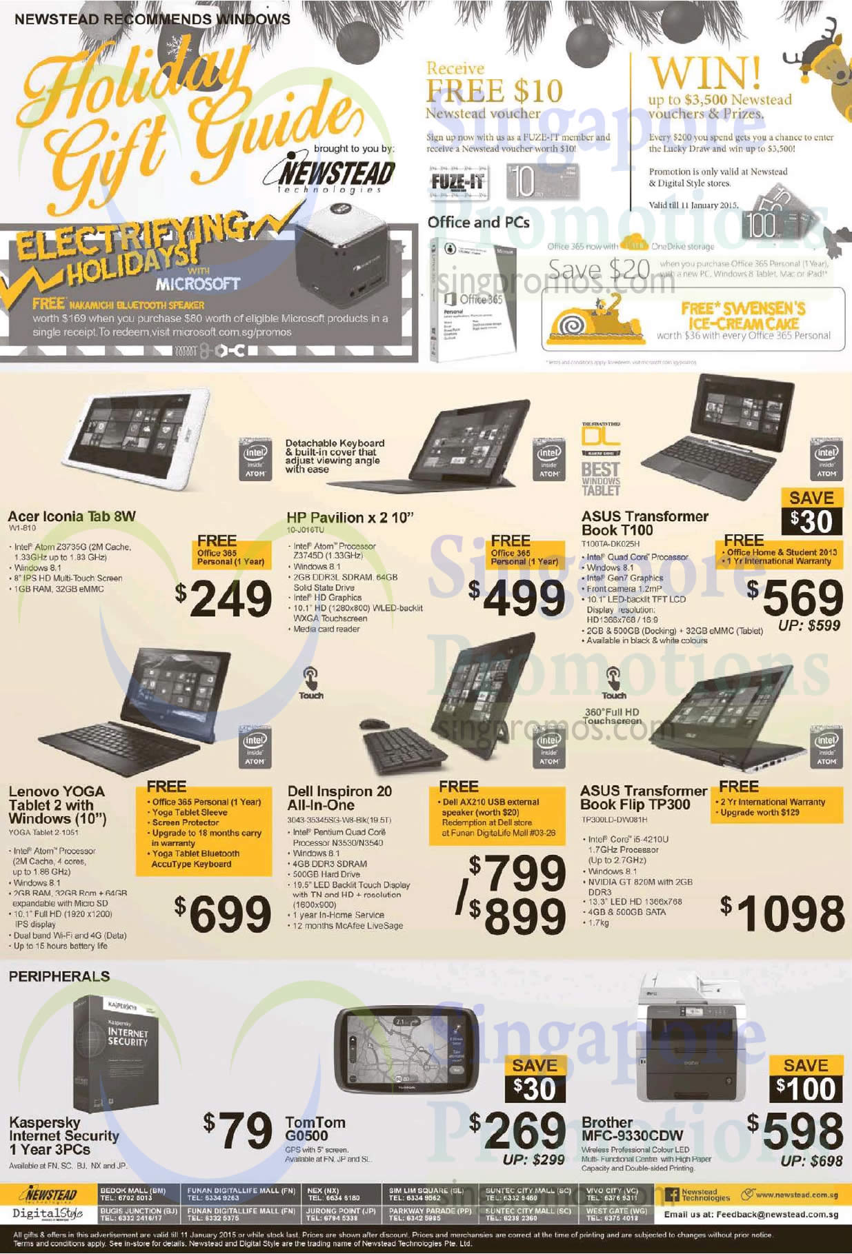 Featured image for Newstead Notebooks, AIO Desktop PC & Tablet Offers 10 Dec 2014 - 11 Jan 2015