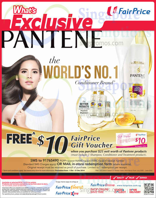 Pantene Free 10 Dollar Voucher