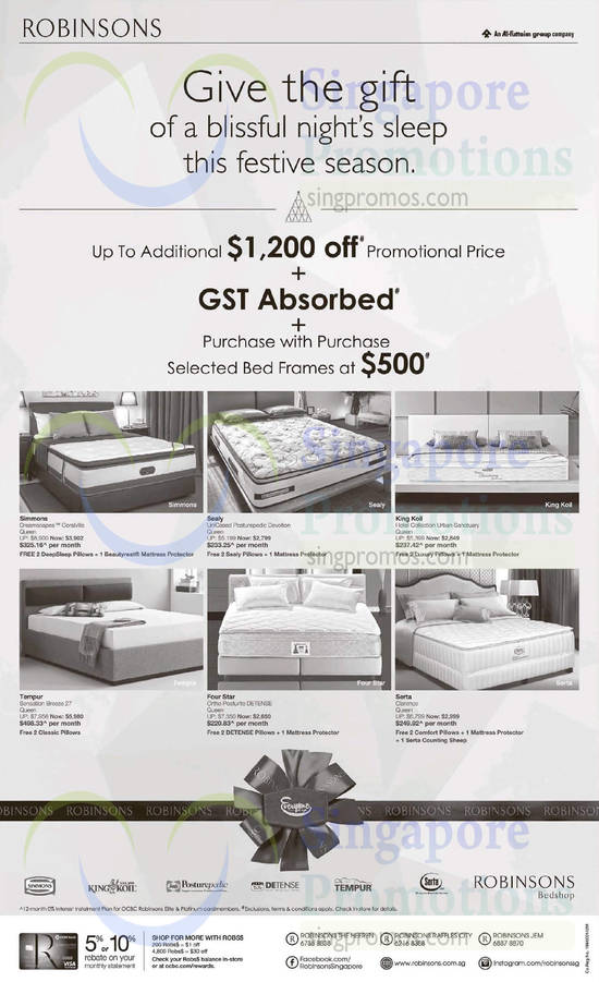 Robinsons Mattresses 12 Dec 2014