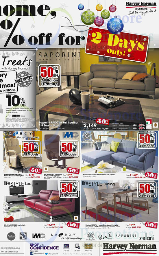 Sofa Sets, Recliners, Dining Table, Saporini, Lazboy, Lifestyle