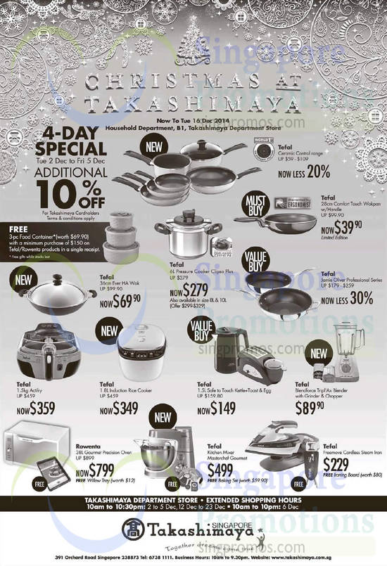 Takashimaya Kitchenware 2 Dec 2014