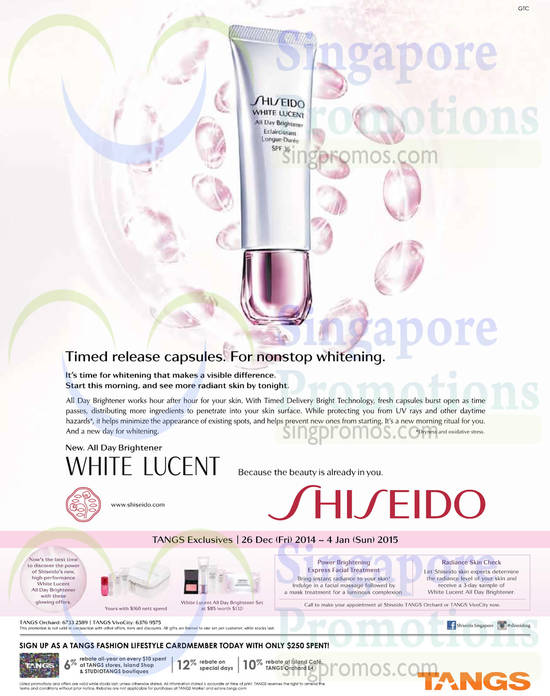 Tangs Shiseido 24 Dec 2014