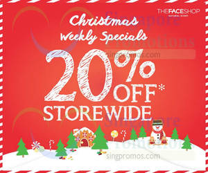 Featured image for (EXPIRED) The Face Shop 20% Off Storewide 22 – 28 Dec 2014