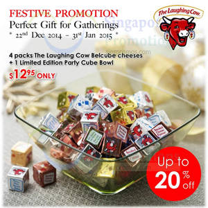 Featured image for (EXPIRED) The Laughing Cow Buy 4 Packs Belcube Cheeses & Get Free Party Cube Bowl 20 Dec 2014 – 31 Jan 2015