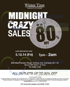 Featured image for (EXPIRED) Winter Time Midnight Crazy Sale @ Citimac 5 Dec 2014
