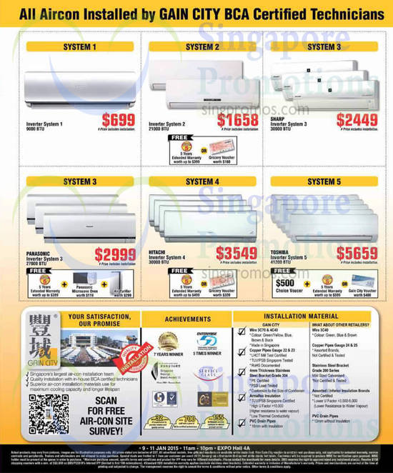 10 Jan Air Conditioners, Sharp, Panasonic, Toshiba