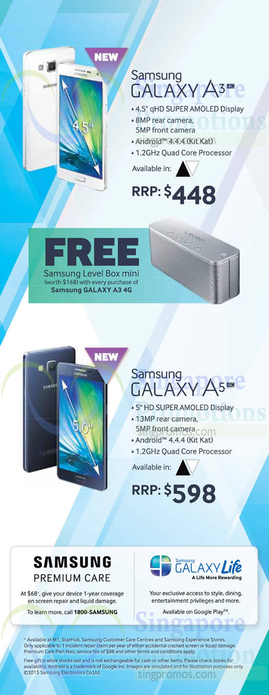 16 Jan Samsung Galaxy A3, A5 Price, Premium Care