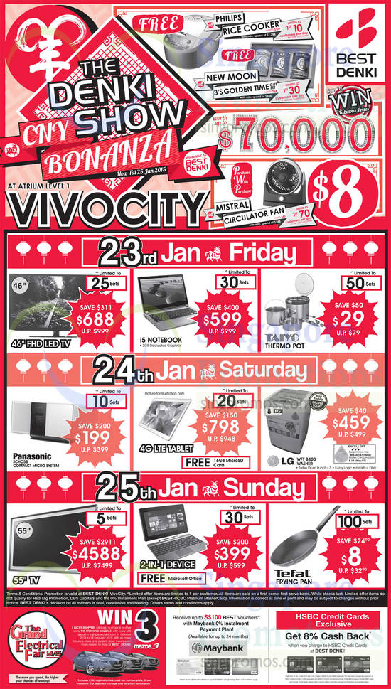 23 Jan Friday, Saturday, Sunday Special Promotions