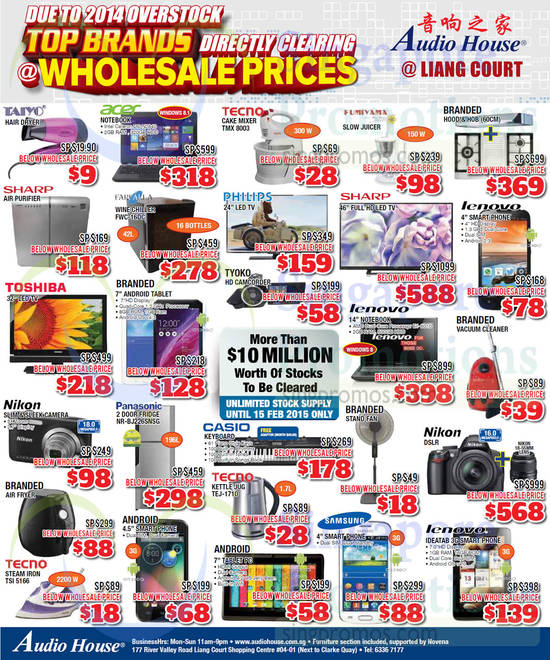 23 Jan TVs, Home Appliances, Kitchen Appliances, Taiyo, Acer, Tecno, Fumiyama, Farfalla, Lenovo