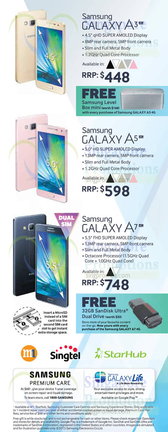 27 Feb Samsung Galaxy A3, A5, A7