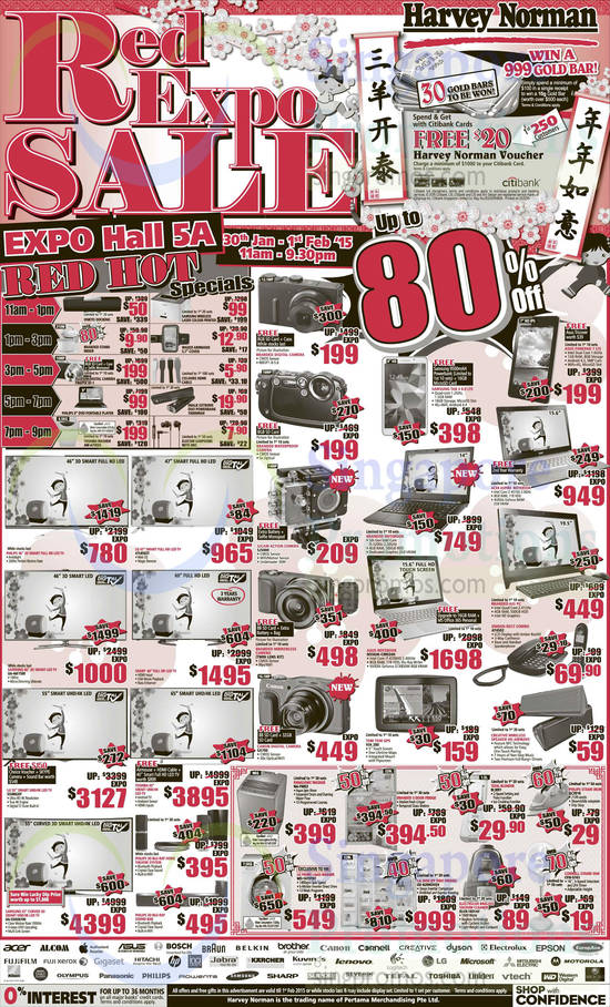 30 Jan Red Hot Specials, TVs, Digital Cameras, Mobile Phones, Notebooks, GPS Navigators, Washers, Fridges, Sharp, Toshiba, Canon, Tefal, Electrolux, LG, Cornell, Panasonic