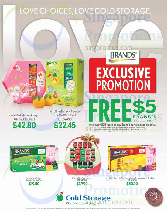 Cold Storage 5 Dollar Brands Voucher 23 Jan 2015