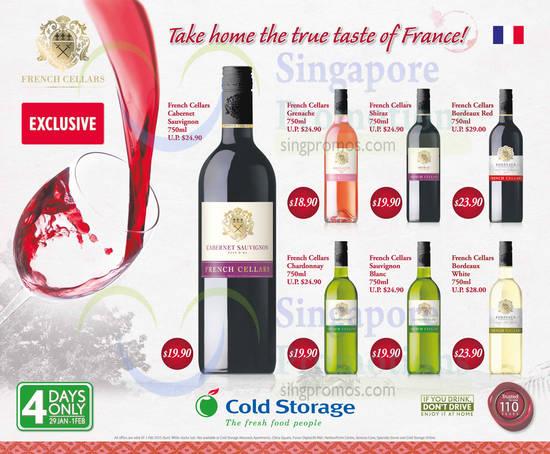 Cold Storage Wines 29 Jan 2015