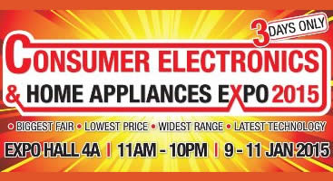 Featured image for Consumer Electronics & Home Appliances Expo @ Singapore Expo 9 - 11 Jan 2015