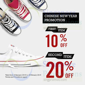 Featured image for (EXPIRED) Converse 10% OFF CNY Promotion 16 Jan – 18 Feb 2015