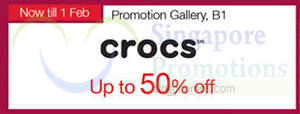 Featured image for (EXPIRED) Crocs Promotion @ Isetan Orchard 15 Jan – 1 Feb 2015