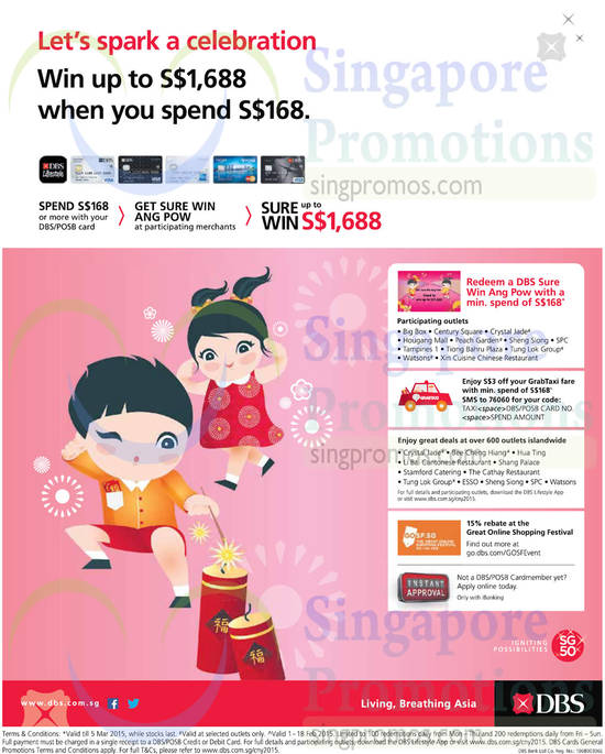 DBS POSB Card Promotions 23 Jan 2015