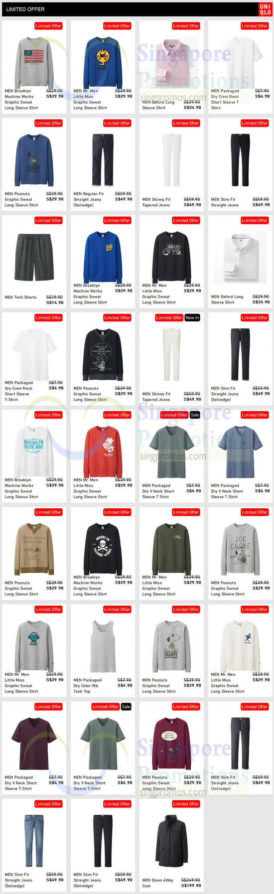 (Est Till 29 Jan) Men Limited Offers Full List