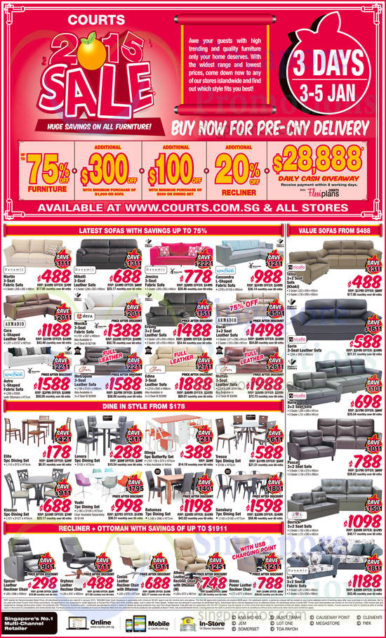 Furniture, Sofa Sets, Dining Sets, Recliner Chairs, Dynamic, Armadio, King Koil, Stylemaster, HTL, Dera, Nicollo