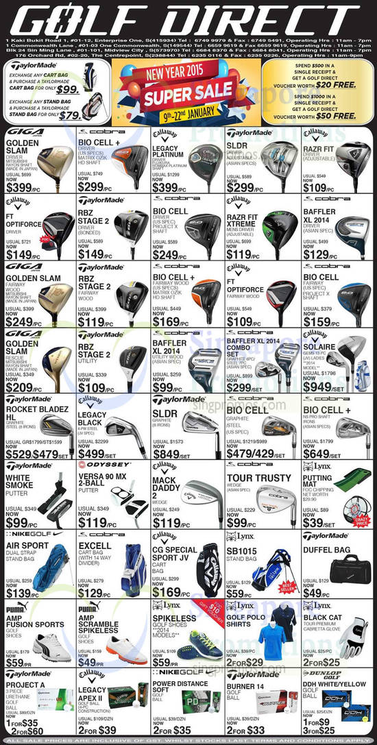 Golf Direct 9 Jan 2015