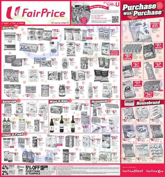 Groceries, Beverages, Wines, Household Needs, Purchase With Purchase, Housebrand, S26, Enercal Plus, Yomeishu, Fab