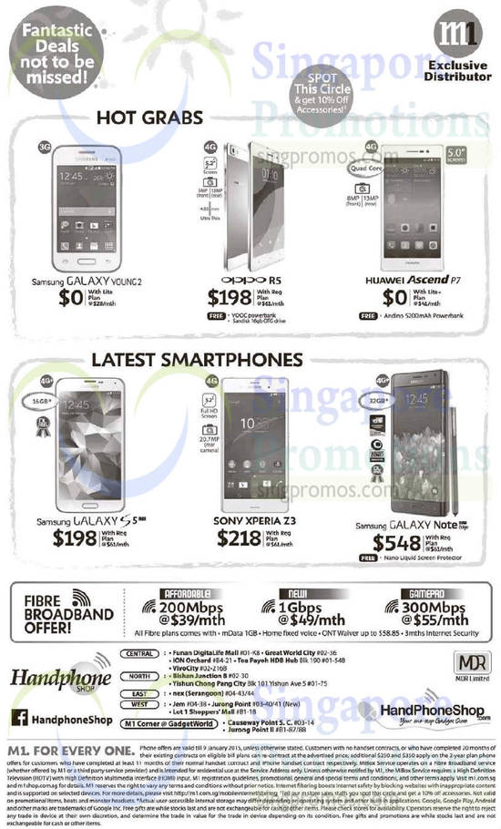 Handphone Shop Samsung Galaxy Young 2, S5, Note Edge, Oppo R5, Huawei Ascend P7, Sony Xperia Z3