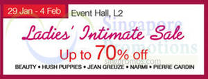 Featured image for (EXPIRED) Isetan Ladies Intimate Sale @ Tampines Mall 29 Jan – 4 Feb 2015