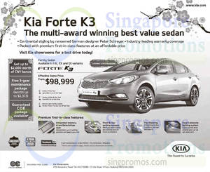 Featured image for Kia Forte K3 Demo Offer 31 Jan 2015