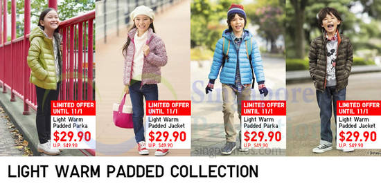 Light Warm Padded Collection Limited Offer