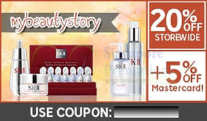 Featured image for (EXPIRED) My Beauty Story 25% OFF SK-II, Clarins & More (NO Min Spend) 1-Day Coupon Code 31 Mar 2015