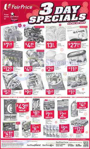 Featured image for NTUC Fairprice New Moon Abalone, Brand’s Bird’s Nest & More 3-Days Specials 23 – 25 Jan 2015