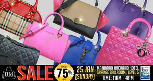 Featured image for (EXPIRED) Nimeshop Branded Handbags Sale @ Mandarin Orchard 25 Jan 2015