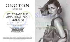 Featured image for (EXPIRED) Oroton Spend $338 & Get $88 Off Lunar New Year Promo 30 Jan – 5 Mar 2015