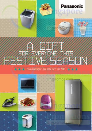 Featured image for (EXPIRED) Panasonic Festive Season Home Appliances Offers 1 Dec 2014 – 19 Jan 2015