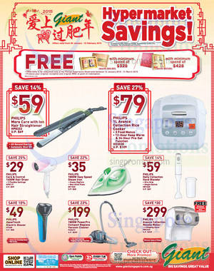Featured image for (EXPIRED) Giant Hypermarket Appliances, Furniture & Other Savings Offers 30 Jan – 12 Feb 2015