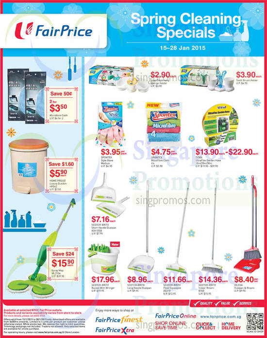 Spring Clean Specials Mopper, Microfibre Clother, Broom, Mopper, Dustpan, Home Proud, Scotch Brite, Spontex, Titan