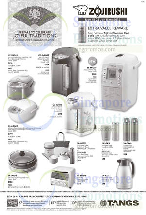 Featured image for (EXPIRED) Zojirushi Offers @ Tangs 16 – 25 Jan 2015