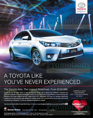 Featured image for Toyota Corolla Altis Features & Offer 17 Jan 2015