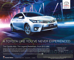 Featured image for Toyota Corolla Altis Features & Offer 24 Jan 2015